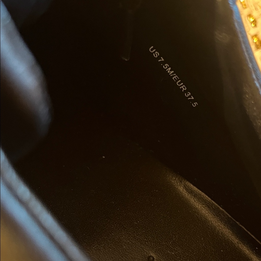 Black Faux Leather Platform Sneakers - Picture 8 of 10